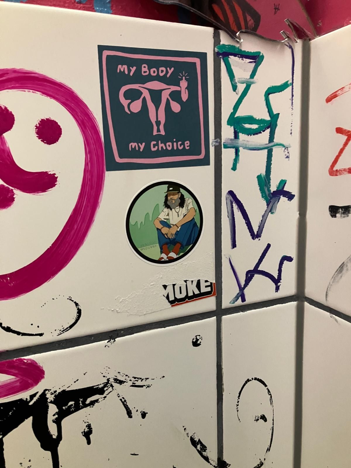 Work from the sticker collection